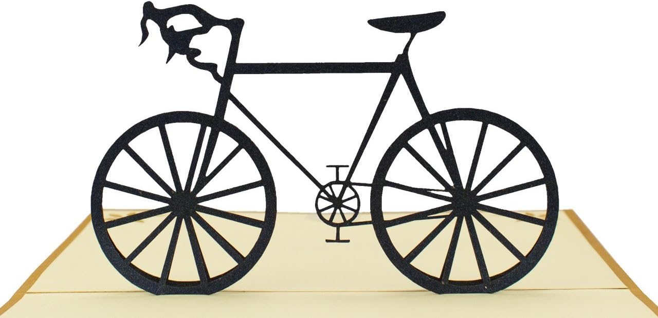 Bicycle Pop Up Card, Collectible Card, Bicycle Voucher, 3D Pop Up Card, Bicycle Voucher, T05, Racing bike - Image 3
