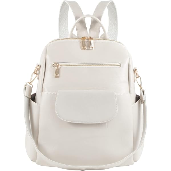 Amazon.com: JEN & CO. Maura Diagonal Zipper Backpack Purse  display picture 2