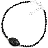 925 Sterling Silver Natural Evil Eye Beads Bracelet, Gift For Women, Genuine Rough, Gift For Her, Silver Jewelry