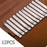 KINGSO 12 Pcs 3'' Stainless Steel Ruler Hemming Clips Measure Clip Hemmer No Pin Hem Clip Marking Ruler Guides Inch Silver