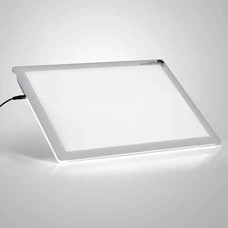 Amazon Junrui トレース台 10段階調光 5000lux 3段階傾斜 薄型8mm 拡散カバーで目に優しい 収納ケース付き Led トレース台 トレーサー 通販