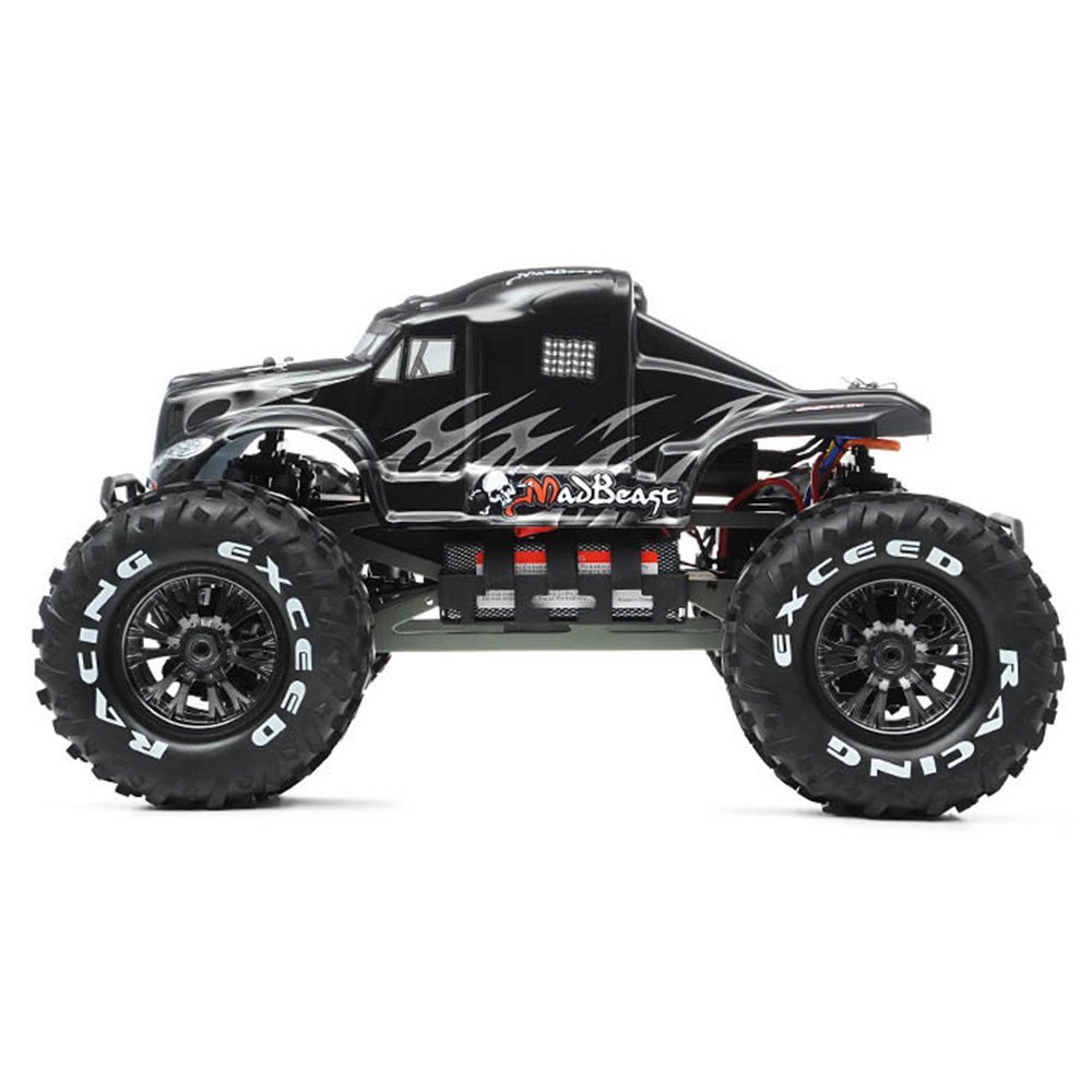 Amazon.com: 1/8Th EP Mad Beast Monster Truck Racing Edition Ready to Run w/  540L Brushless Motor/ ESC/ Lipo Battery (Black/Silver)CHARGER NOT INCLUDED:  Toys ...