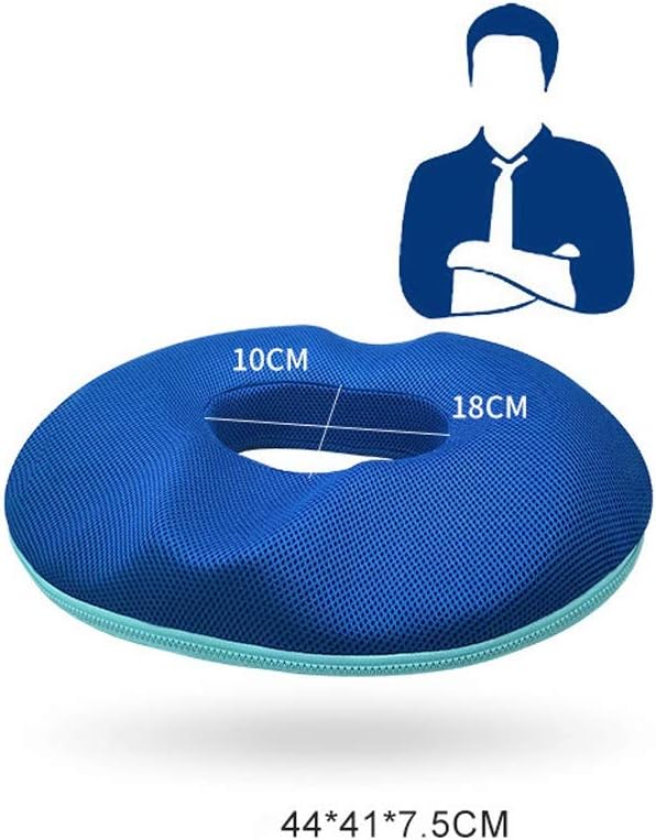 Anti-Hemorrhoids Cushion, Hollow Cushion, Office Buttocks Cushion, postoperative Cushion, sedentary Coccyx Decompression Cushion, Buttock Cushion (Color : C, Size : Men)