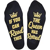 TITTOK If You Can Read This The Queen Has Retired Socks Retirement Gifts For Women Nurse Teacher