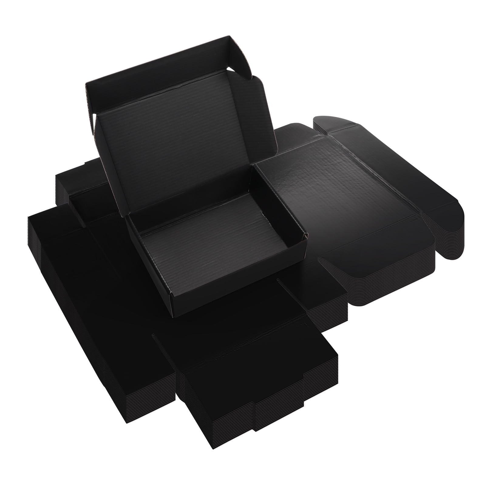 Photo 1 of Rempry 7x5x2 Inches Black Shipping Boxes Pack of 20, Small Cardboard Corrugated Mailer Gift Box for Shipping Packaging Small Business