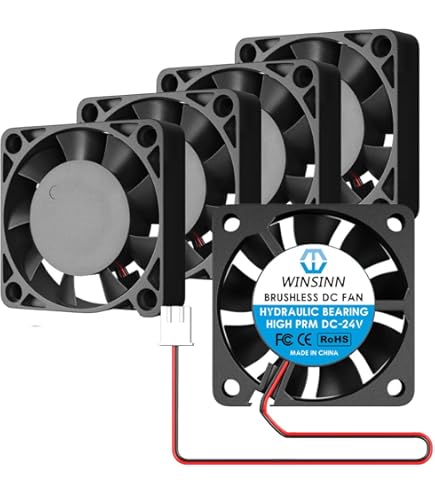 Produktbild von 5 Stück 24V 40x20 Mm Lüfterloser Gleichstromlüfter – 2-PIN, Kugellager, 40 Mm