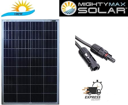 Mighty Max Battery 100 Watt Off Grid Solar Power System 100w 12v 18v High Efficiency Polycrystalline Solar Panel Module Battery Charger For Marine