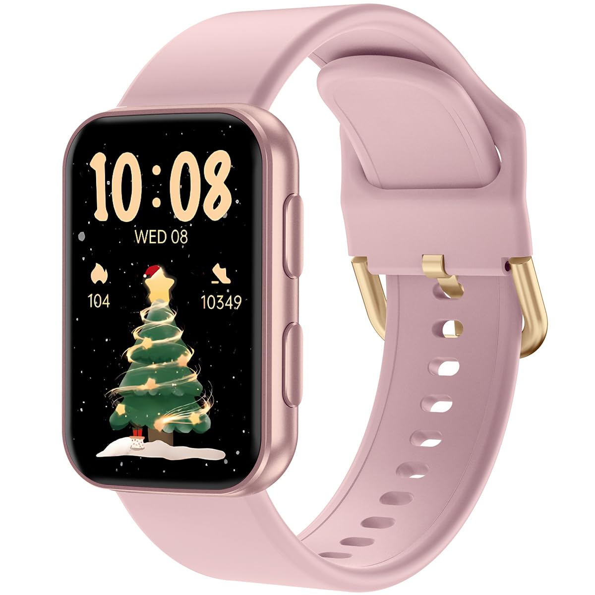 Photo 1 of (missing charger)       MorePro Health Fitness Tracker with Blood oxy-gen Monitor and 24/7 Heart Rate and Blood Pressure, Sleep Monitor, 120+ Sport Modes Waterproof Fitness Watch for Women Men Android iOS, Pink