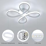 Comely 30W Flower Shaped LED Ceiling Light 6500K 3500LM Modern Living Dining view 3