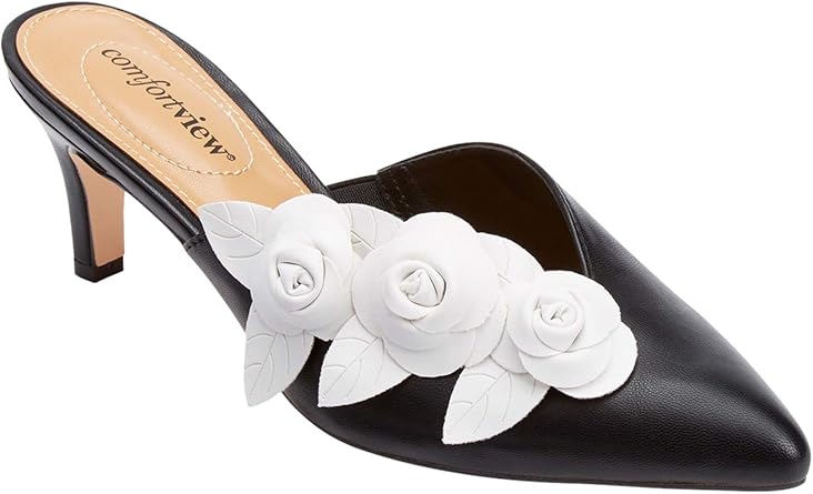 wide width mule heels