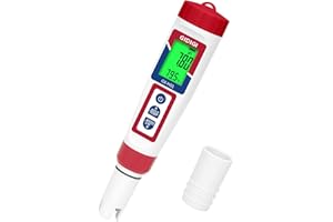 Hydrogen Tester, GIDIGI Hydrogen Water Tester, Digital Hydrogen Meter for Water, Accurate ORP Meter, 4 in 1 pH H2 ORP Temp Test kit for Hydrogen Water Bottle, Hydrogen Water ppb/ppm Tester with ATC