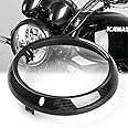 HARDREV Fits for Kawasaki z900rs 2018-2024 Headlight Rim Plating W800 2020-2024 Headlamp rim fairing cover Z 900RS SE CAFE 2019 2021 2022 2023 Accessories (5D Carbon look)
