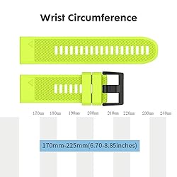 NotoCity Compatible Fenix 5 Band 22mm Width Soft