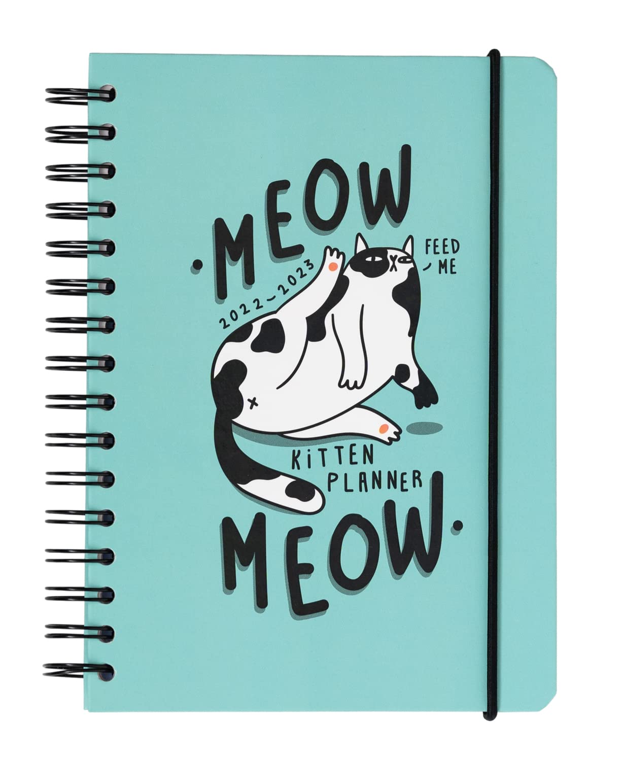 Grupo Erik Official Meow Meow Cat Diary 2022-2023 Back To School 12 Months 2022-2023 Week To View A5 August 2022, July 2023 Mid Year Diary 2022, 2023 w/Stickers Cat Stationery (AEESVA52221)
