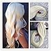 Moresoo 14 inch 50g/20pcs 100% Straight Unprocessed Virgin Remy Human Hair Seamless Skin Weft Platinum Blonde Tape In Hair Extensions