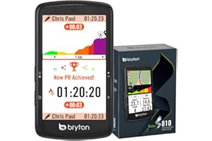 Bryton Rider S810 3.5 Inch Color Touchscreen GPS Bike/Cycling Computer, 50H Battery Life, Offline Maps & Navigation, Advanced Climb Challenge 2.0, Live Tracking (Rider S810E (Device Only))
