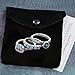 Inspirational Silver Swarovski Crystal Boho Reflection Stack Rings - Set of 3 Stacking Rings