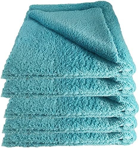 Liquid Peppermint Microfibre Towel for Dry Wash Borderless 40x40 cm 500gsm pack of 5