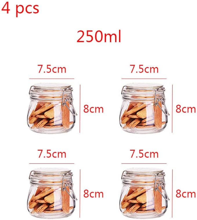 frascos de almacenamiento de vidrio frascos con tapa tarro de dulces de