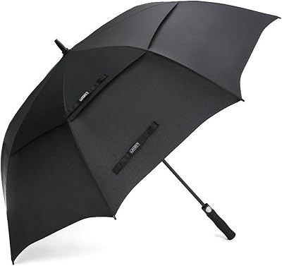 G4Free Golf Umbrella 140-183 cm Windproof Double Canopy Auto Open