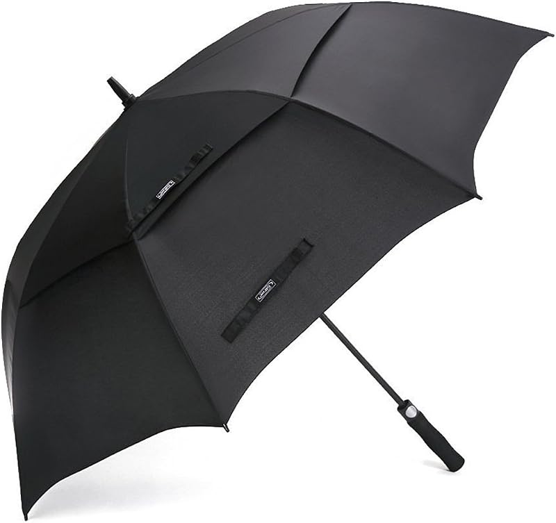 G4Free Golf Umbrella 140-183 cm Windproof Double Canopy Auto Open