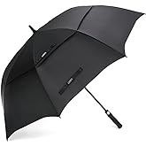 G4Free 47/54/62/68 Inch Automatic Open Golf Umbrella Oversize Extra Large Double Canopy Vented Windproof Waterproof Stick Umbrellas