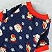 Fitwarm Christmas Santa Thermal Dog Pajamas Pet Clothse Fleece Coat Jumpsuit Blue Medium