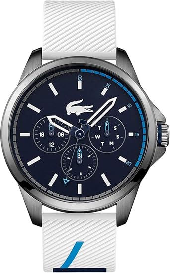 Lacoste Reloj Multiesfera para Hombre de Cuarzo con Correa en Silicona 2010980