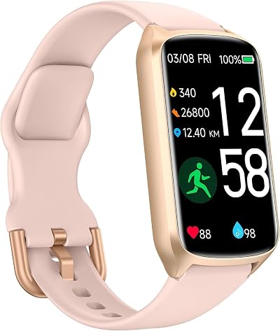Amzhero Health Fitness Tracker 24/7 Heart Rate Pedometer Sleep 5ATM