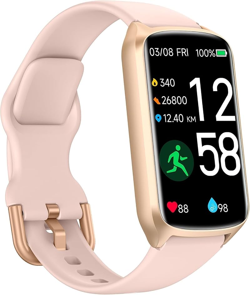 Amzhero Health Fitness Tracker 24/7 Heart Rate Pedometer Sleep 5ATM