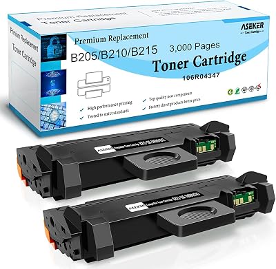 ASEKER 2pk Compatible B215 B205 Toner Cartridge 106R04347 Black 3000 Pages