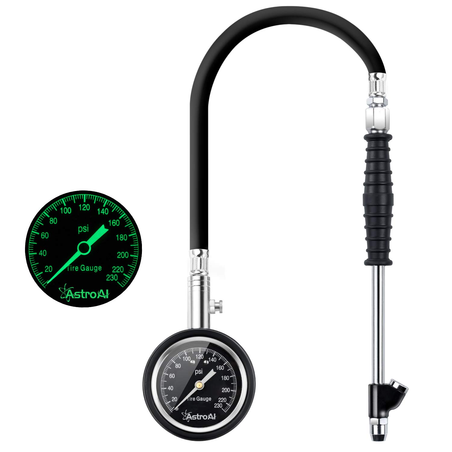 AstroAI Heavy Duty RV Tire Pressure Gauge, 230 PSI