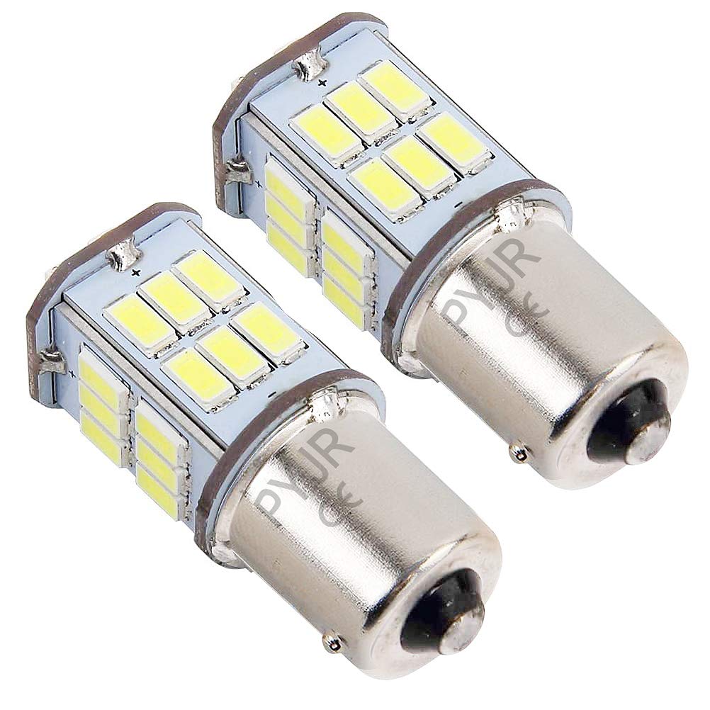 P21w 1156 Ba15s LED Bulb, 5w DC 10-80V Super Bright White Colour 6000K Used For Backup Reverse Lights Tail Lights,Turn Signal Light, Rv lights (pack of 2)