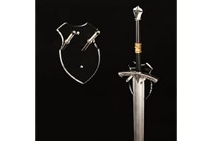 HHUXIUE Wall mounted sword rack sword stant axe holder wall mounted display rack single sword vertical wall mounted general sword rack，sword wall mount，sword stand (transparent 1 set)