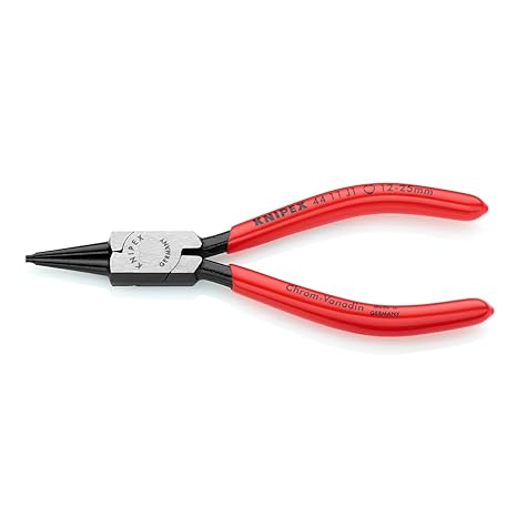 KNIPEX 44 11 J1 Sicherungsringzange für Innenringe in Bohrungen schwarz atramentiert mit Kunststoff überzogen 140 mm