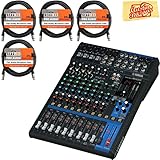 Yamaha MG12XU Mixer Bundle with XLR Cables and Polishing Cloth