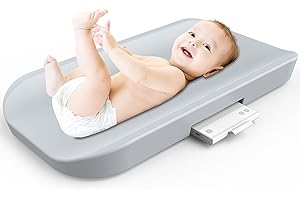 ONE-MI Baby & Pet Scale, Digital, 0.1-220 lb, LCD, White, Plastic, Countertop, Safe & Easy to Use