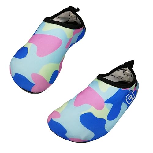 Luwint Boys Girls Quick Dry Water Shoes Cool Kids Barefoot Beach Aqua Socks For Pool Swim Surf Yoga Dancing Trampoline