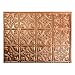 FASÄDE Traditional Style/Pattern 1 Decorative Vinyl Backsplash Panel in Polished Copper (One 18