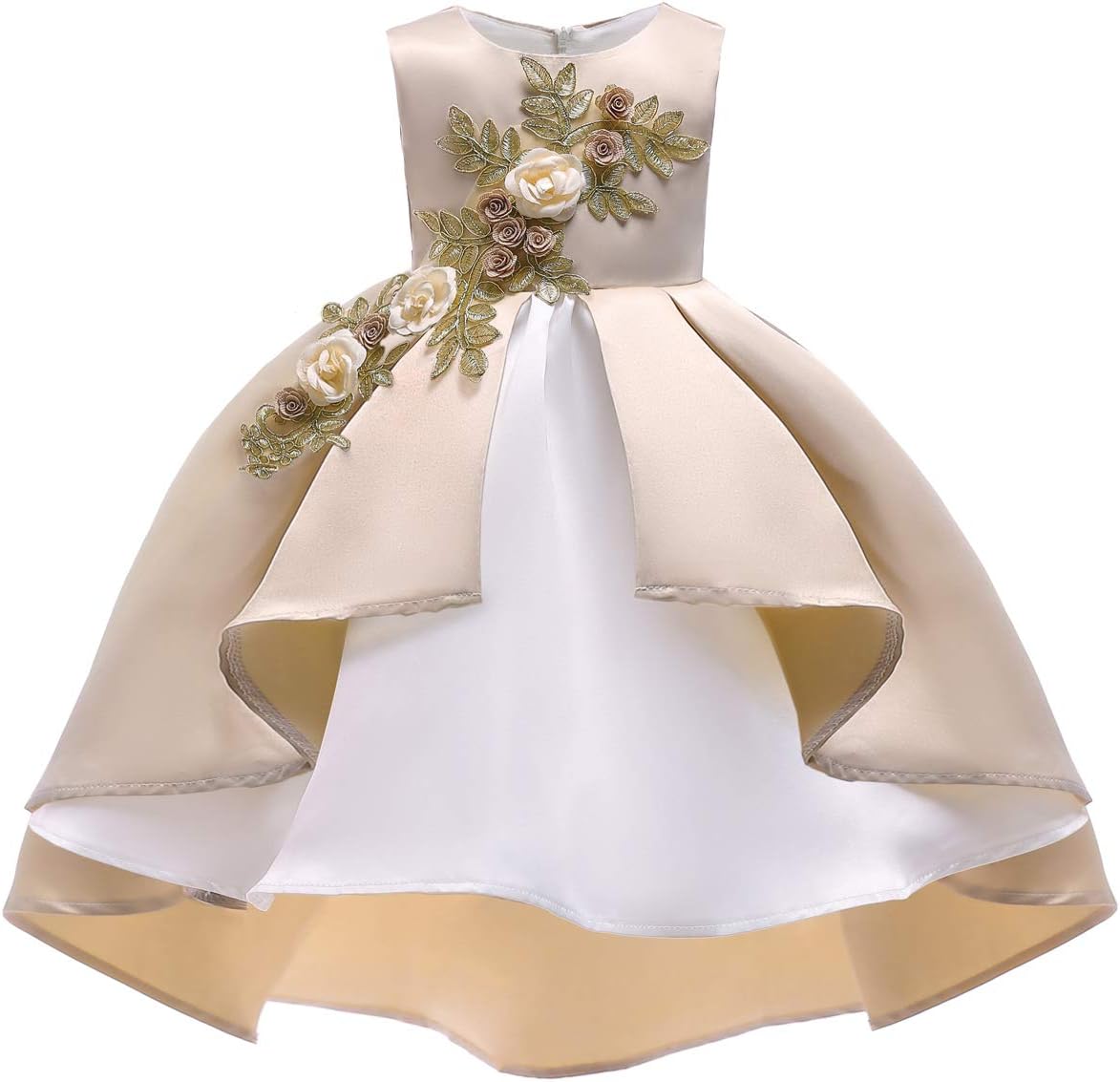 AIMJCHLD2-9 Years Flower Girls Dress Wedding Bridesmaid Formal Midi Dresses