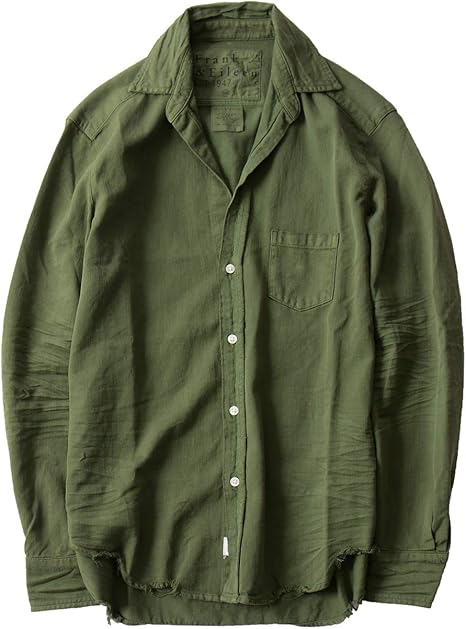 Amazon フランクアンドアイリーン Frank Eileen Eileen ダメージ加工 長袖 シャツ レディース シャツ ブラウス 通販