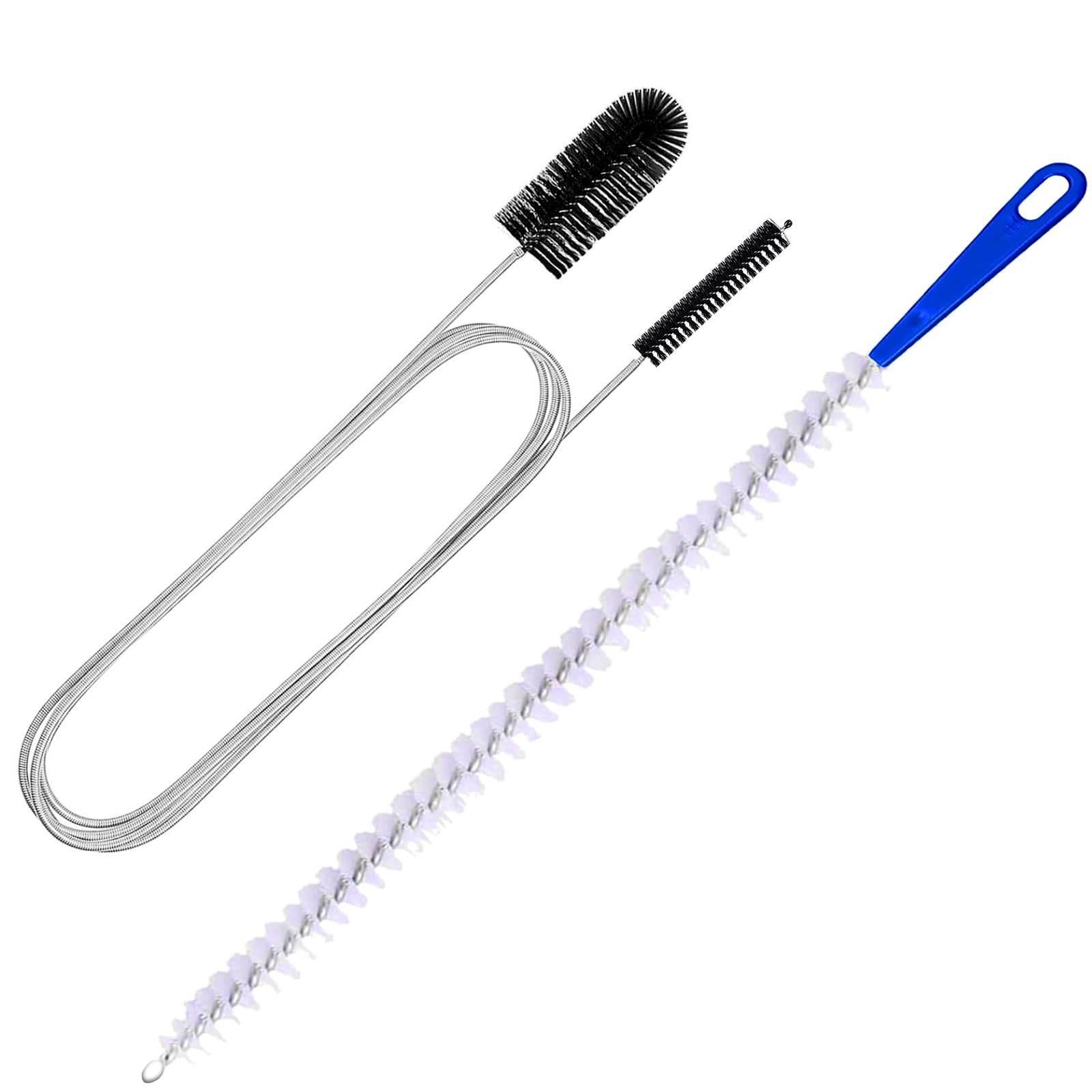 Redamancy 2 PCS Extended Sink Unblocker Snake,Sink Unblocker Cleaning Brush,Sewer Pipe Cleaner,Drain Unblocker,Plug Hole Hair Remover Tool,Drain Cleaning Tool for Bathroom Shower Kitchen Plug Hole