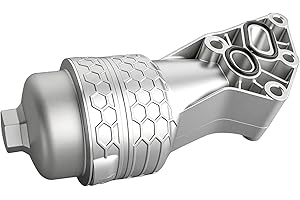 TINJO 26300-3LAA0 Aluminum Engine Oil Cooler Fit For Hyundai Genesis G80 17-20 Palisade 20-24 & Kia Cadenza 17-20 Sedona 19-20 Sorento 19-24 Telluride Oil Filter Housing Adapter Assembly Replace# 263453CKB0