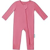 PurComfy Baby Long Sleeve Romper Jumpsuit, Premium Soft Rayon One Piece Pajamas Boy Girl 2-Way Zipper Coverall Sleeper