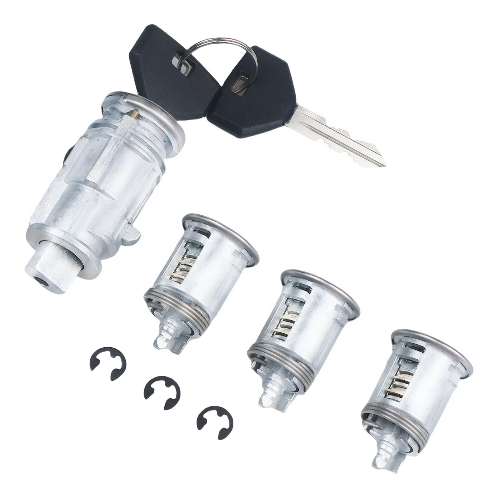 Photo 1 of 5003843AB Ignition Switch Lock Cylinder & 4746311 Door Lock Cylinder with 2 Keys Compatible with Jeep Wrangler TJ 1998-2001, Replace# 703719 DL4815 DL6946