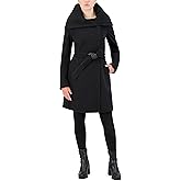 Cole Haan Womens Asymmetric Belted Coat