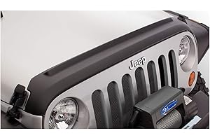 Bushwacker Trail Armor Hood Guard | 1-Piece, Black, Textured Finish | 14061 | Fits 2007-2018 Jeep Wrangler JK