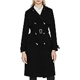 Orolay Women's Long Trench Coat Double-Breasted Classic Lapel Overcoat with Belt
