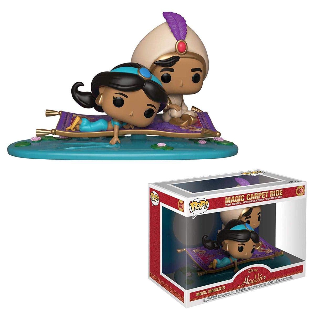 Funko POP! Vinyl 2-Pack: Movie Moments: Disney Aladdin: Magic Carpet Ride - Collectable Vinyl Figure - Gift Idea - Official Merchandise - Toys for Kids & Adults - Movies Fans