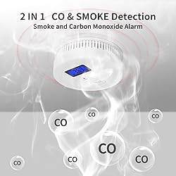 4-Pack,Smoke and Carbon Monoxide Detector,2 in 1 CO